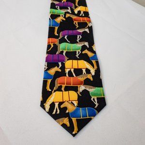 Vintage Ralph Marlin Horse "Horse Club" Tie 2004